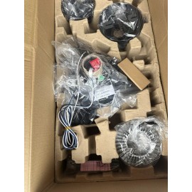 Home Decorators Ester 54  LED Matte Black Ceiling Fan Display Unit Missing Motor