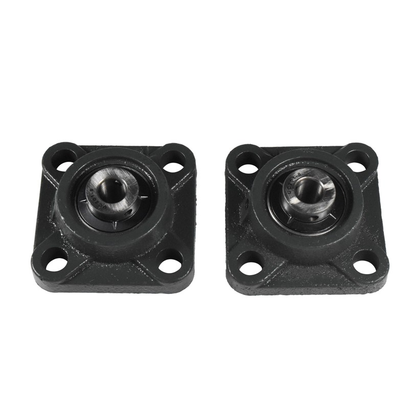 HQRP 2-Pack UCF201-8 Pillow Block Bearing 1/2 inch Bore, 4-Bolt