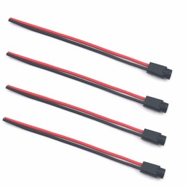 T5 Pre-Wiring Socket Wiring Harness Adapter Connector for W2.1 x 4.9D Wedge Bulbs 4Pcs