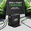 GEWUCHARGER Charger, 4-Port 240W Charger, USB-C X3 & USB-A, USB