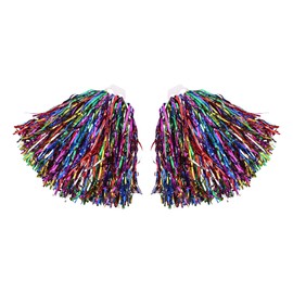 Gwezmxs Cheerleader Pompoms with Handles for Sports Competition, Set of 2