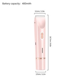 Electric Hair Trimmer Set, 1 Box 2 in 1 Waterproof Hair Trimmer Cordless & Accessories, Rechargeable Hair Trimmer, Women's Electric Bikini Shaver Trimmer Set, Trimmer Machine, Personal Care Appliances, Winter Gift