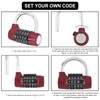 HOJLKLD Gym Locker Lock 5 Letter Word Lock Safety Padlock