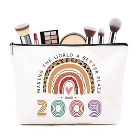 ZUFIO 16th Birthday Gifts for Girl, 16th Birthday Gifts Makeup Bag,16th Birthday Funny Gift Cosmetic Bags,16th Birthday Gift Ideas Makeup Bag(2009)