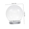 WOONEKY Unique Christmas Ball Set 4pcs Empty Snow Globes for