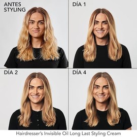 Bumble and Bumble Crema de peinado de larga duración Invisible Oil de peluquería | Hidratante, Anti Frizz, Seguro para el Color | Rizado, ondulado, liso | Con aceite de argán, aceite de coco + aceite de semilla de uva