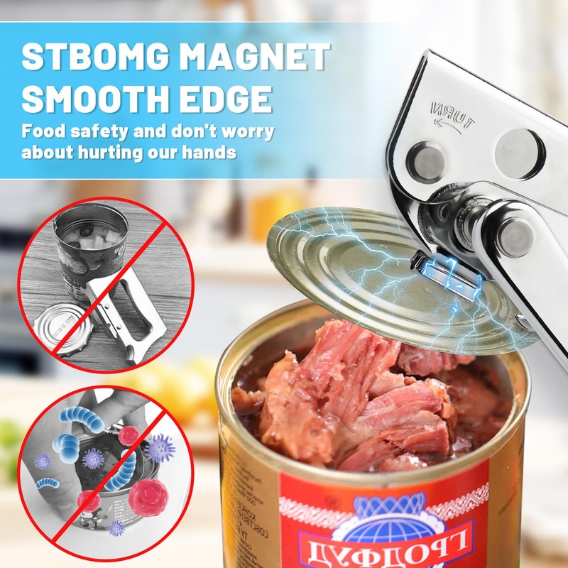 Ununpentium Smooth Edge Safety Cutter Manual Can Opener with Commercial