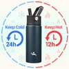 Konokyo 18 oz Insulated Water Bottle Stainless Steel Sport Bottles