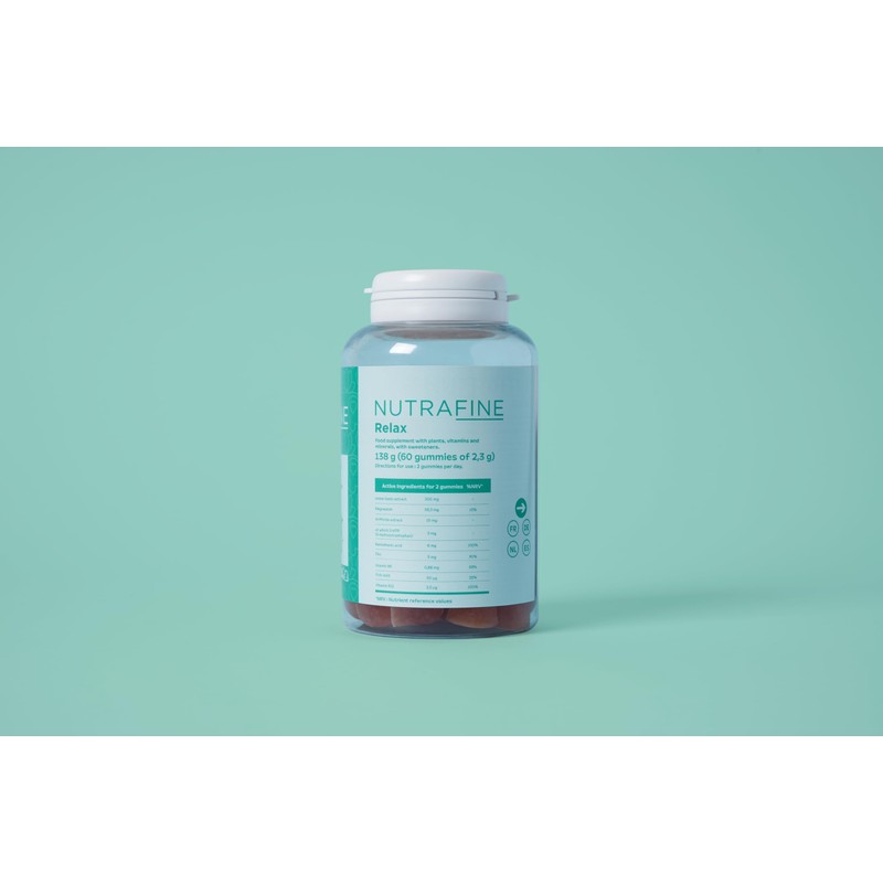 Nutrafine Relax Gummies - 5htp Gummis - Magnesium Gummies mit