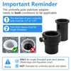 XCWT Pool Umbrella Pole Stabilizer Sleeve Adapter - Fit 1.5"