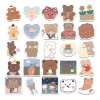 Osos Coreanos Cute Kawaii 50 Calcomanias Sticker Pvc Vs Agua