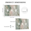 Lolreai Light Switch Cover Green Abstract Marble Modern Luxury 3