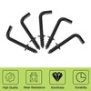 UFURMATE 1 Inch Screw Hooks, 90 Pieces Carbon Steel Coated