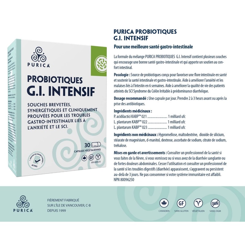 PURICA - Probiotic Intensive GI - 30 count