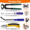 Hmknana 4Pcs Upholstery and Construction Staple Remover Tools Set -