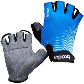 Eroilor Cycling Short Gloves Half Finger Cycling Gloves Fitness Gloves for Women / Men - Blue - L
