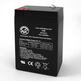 AJC Battery Compatible with Costway ATV Quad Ride On TY580277BL TY324102BK TY580277WH 6V 5Ah Ride-On Toy Battery