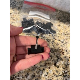 Trex Lot of 20 TREX Hideaway Universal Hidden Fasteners Black Stainless Steel Screws