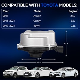16032-25010 Coolant Electric Water Pump OEM Replacement for 2019-2021 Toyota RAV4, 2018-2021 Camry, 2019-2021 Avalon 2.5L L4 Engine (Fits OEM# 1603225010, 16032F0011)