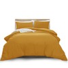 MOONLIGHT20015 Single Duvet Cover - Ochre Solid Soft Single Bedding