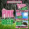 Pink and Green Witch Theme Party Decorations,16pcs Happy Birthday Party