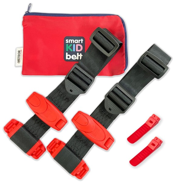 [Smart Kids Belt] Genuine Product, Buckle Removal Included, Junior Seat, E-Mark, Road Traffic Act Compliance, Meteor APAC 3 Years Old and Up (2 Pieces)