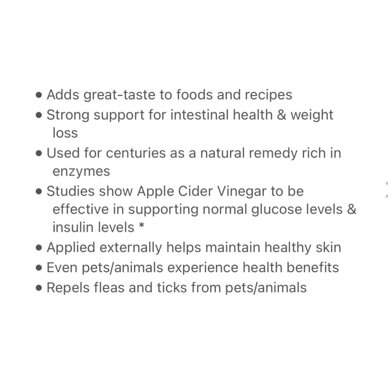 Bragg Organic Raw~Unfiltered Apple Cider Vinegar, 128 fl oz (1