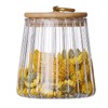 ANSQU Glass Jars Coffee Nuts Canister Airtight Storage Jar Petal