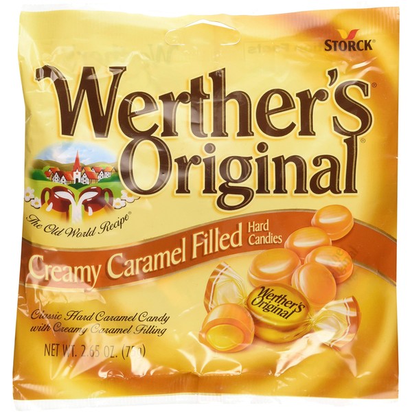 Werther's Original Creamy Caramel Filled Hard Candies (2.65oz) 3 Pack, Set of 2