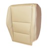 Priprilod Tan Leather Driver Side Bottom Replacement Seat Cover Compatible