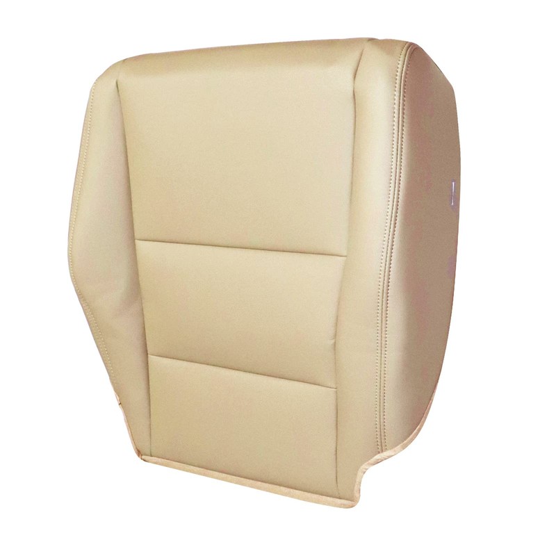 Priprilod Tan Leather Driver Side Bottom Replacement Seat Cover Compatible