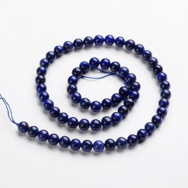 Unbranded 1x Round Lapis Lazuli Bead Strand 6mm Spacer Beads for Rosaries Jewelry Making