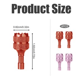 3 Pro/4 Pro Control Sticks, 4pcs Detachable Aluminum Alloy Drone Joysticks for DJI Mini 3/Mini 3 Pro/Mini 4 Pro/Air 3 /Mavic 3 Pro RC & RC 2 Remote Controller Replacement Accessories (Orange, Pink)