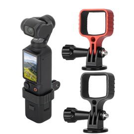 DGBAY Adapter Cover Mount Alloy, Expansion Tripod Extension Rod Backpack Clip Bicycle Clamp Car Visor Holder,Compatible with DJI Osmo Pocket 3 Camera Accessories (Black)