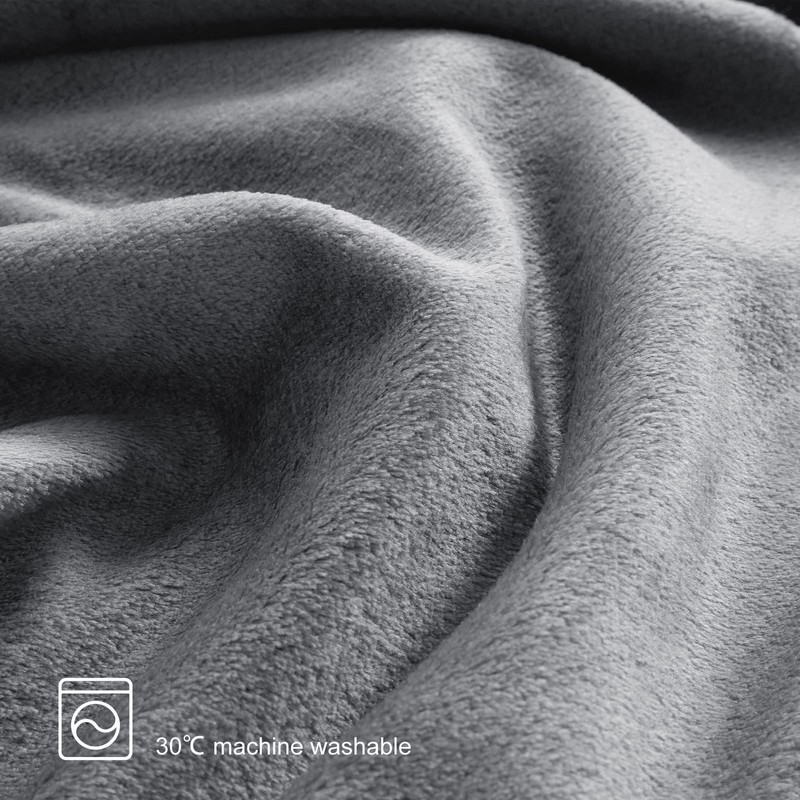 WAVVE Fleece Blanket Sofa Throw - Blanket for Bed Soft