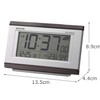 RHYTHM 8RZ161SR06 Alarm Clock, Radio Clock, Electronic Sound Alarm, Temperature,