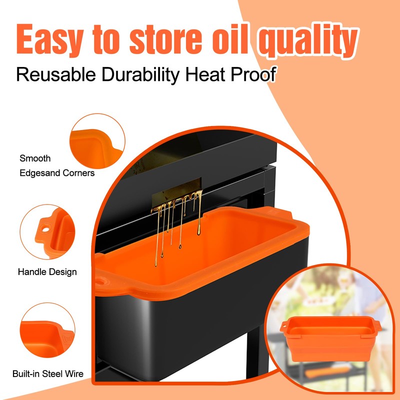 Full-Edge 22" Blackstone Silicone Griddle Cover, with 16" Silicone Spatula