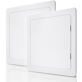 Morvat Access Panel 12x12 Inch for Drywall & Ceiling with Door, Heavy-Duty Durable ABS Plastic & Easy Install Access Box, Wall Hole Cover Plate for Plumbing & Electrical Cables & Wiring, White, 2 Pack