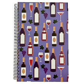 Coast Pop Spiral Notebook – 80-Page College Ruled Composition Notebook – 5.5 x 8.5 Inch Beautifully Designed Notebook – Fun, Colorful Designs – Ideal for Writing, Notes, Journal – Made in the USA (Wine)
