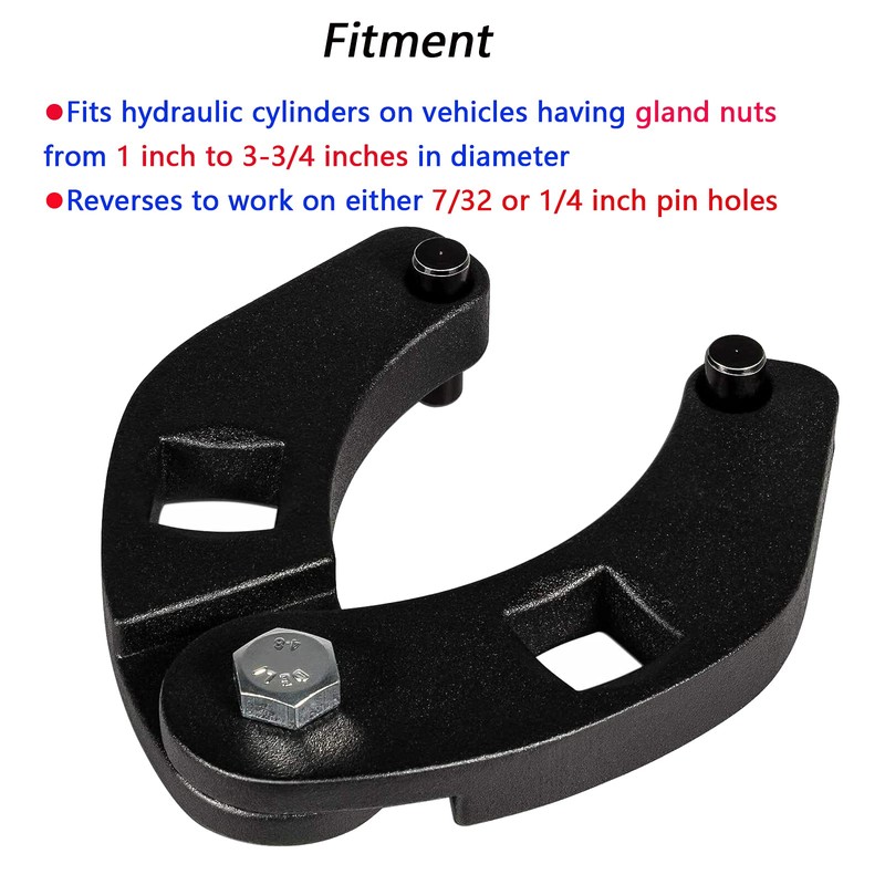 CASTNOO Adjustable Gland Nut Wrench 7463 Suitable for Hydraulic Cylinders