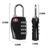 4 Dial Digit TSA Approved Travel Luggage Locks Combination for