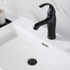 Matte Black Pop up Drain for Bathroom Vessel, Sink Drain