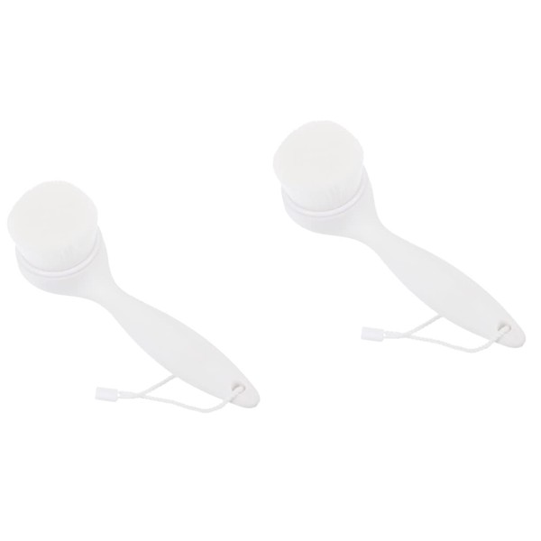 minkissy 2pcs Long Lasting Use Plastic Material Face Washing Brush