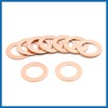A ABSOPRO 15mm Inner Dia Copper Washers Flat Car Sealing