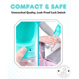 Generic Portable Pet Water Bottle, Ideal for Outdoor Activities, Travels (Blue), Small