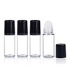 4PCS 30ml Essential Oil Roller Bottles, Empty Refillable Clear Glass