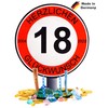 DARO Design - 2024 - Traffic Sign 18 Years Congratulations