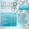 NAD+ Resveratrol de Vitamin Center Frasco con 30 cápsulas de