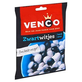 Salmiak Licorice | Venco | Black and white | Total Weight 8.75 ounce