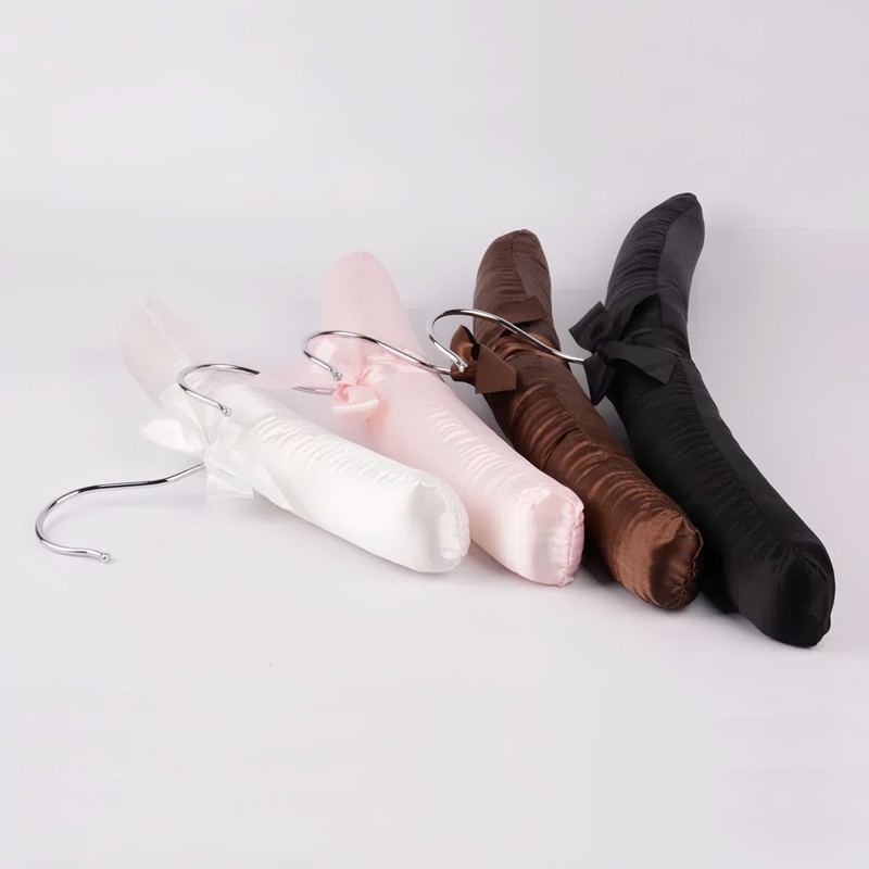 Wonafa 10 Pcs Satin Padded Hangers for Women Clothing, Sweater